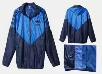 veste adidas y3 jogging summer hoodie blue zipper